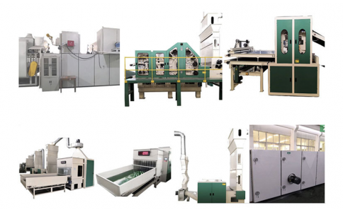 無膠棉生產(chǎn)線單機設(shè)備說明